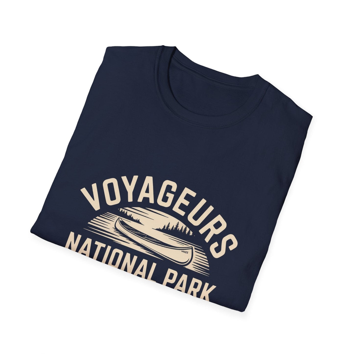 Voyageurs National Park Canoe T-Shirt - White Cotton