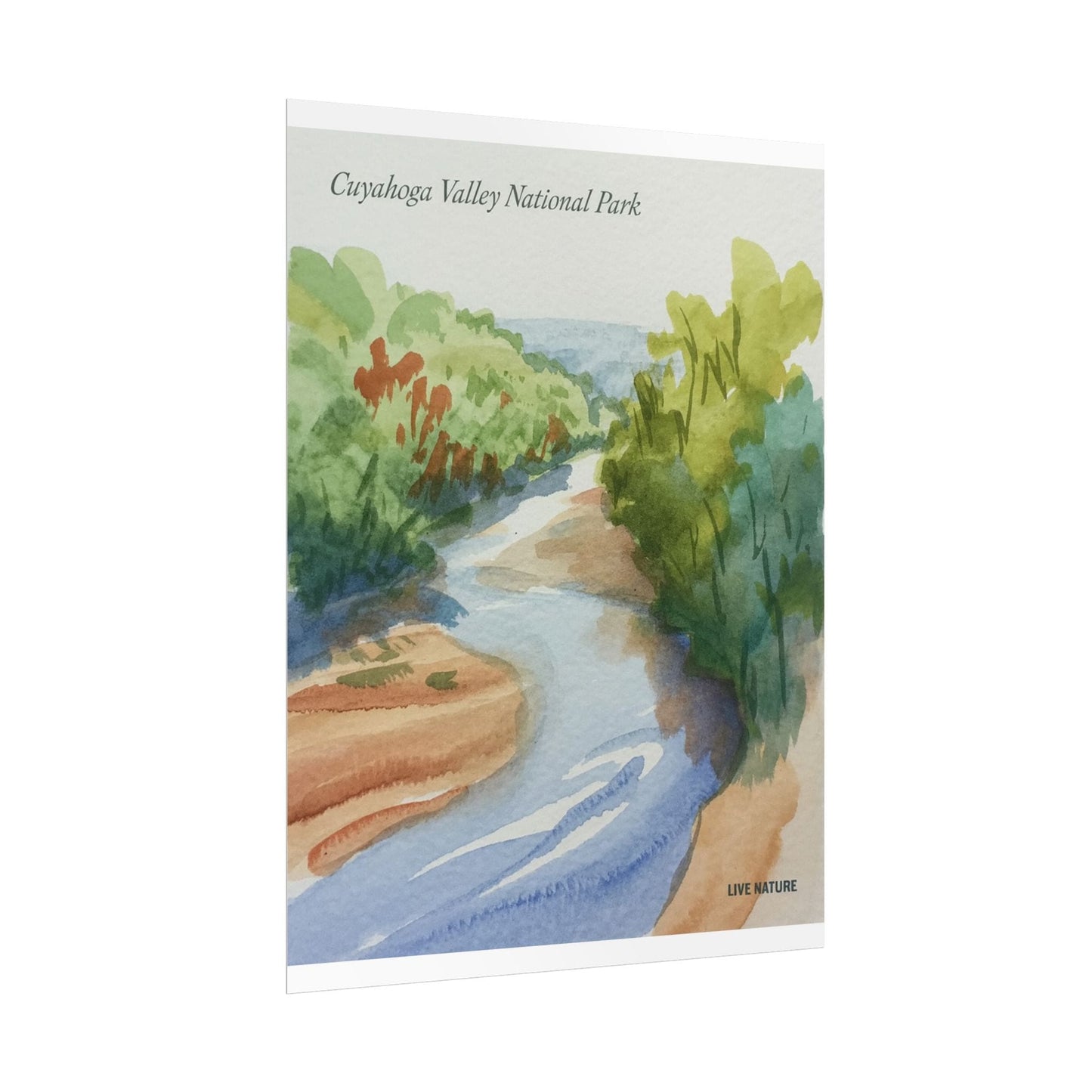 Cuyahoga Valley National Park Watercolor Art Print