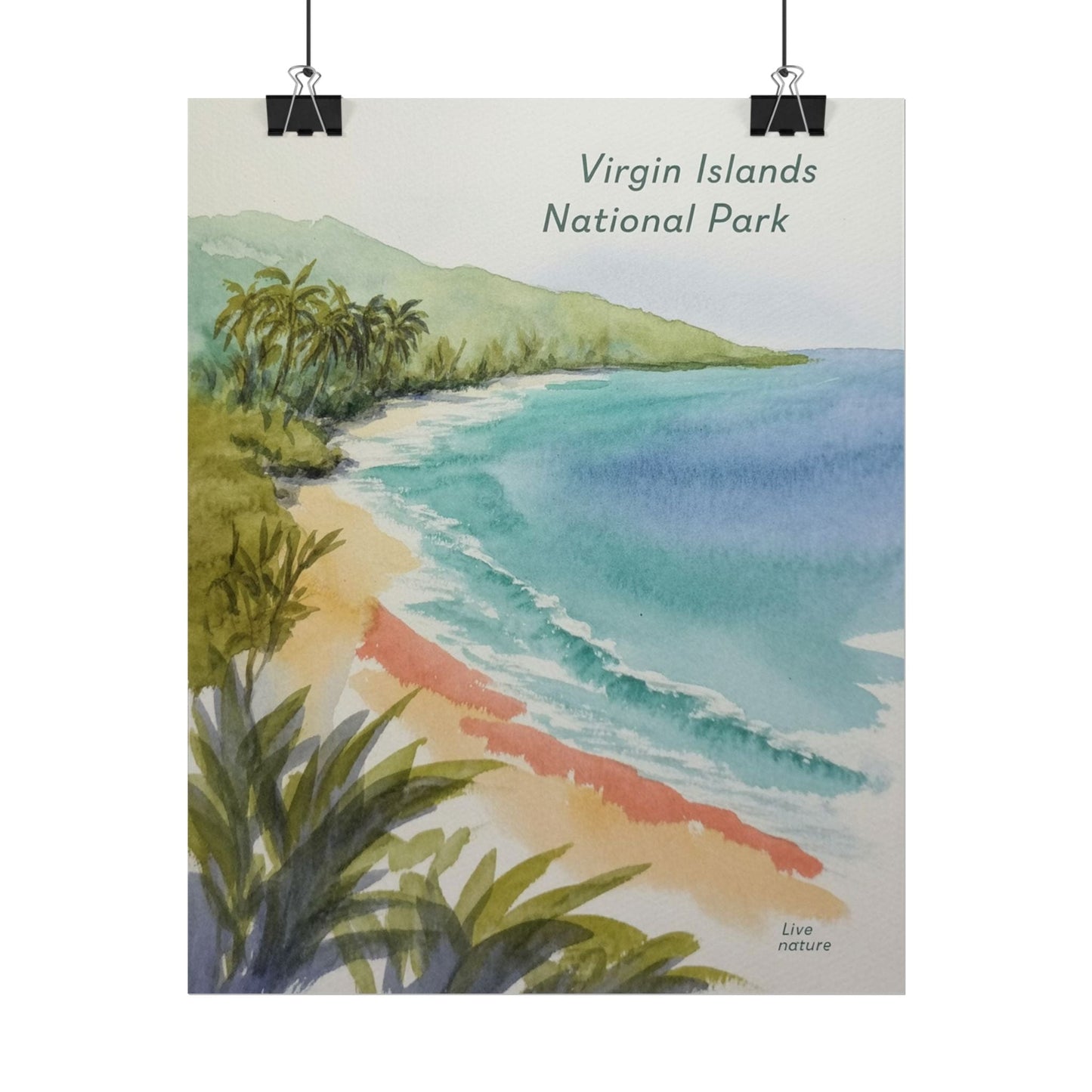 Virgin Islands National Park Watercolor Art Print
