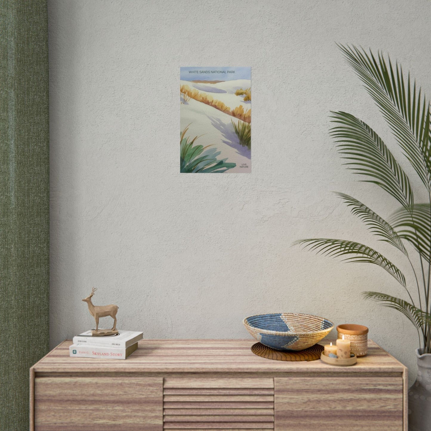 White Sands National Park Watercolor Art Print