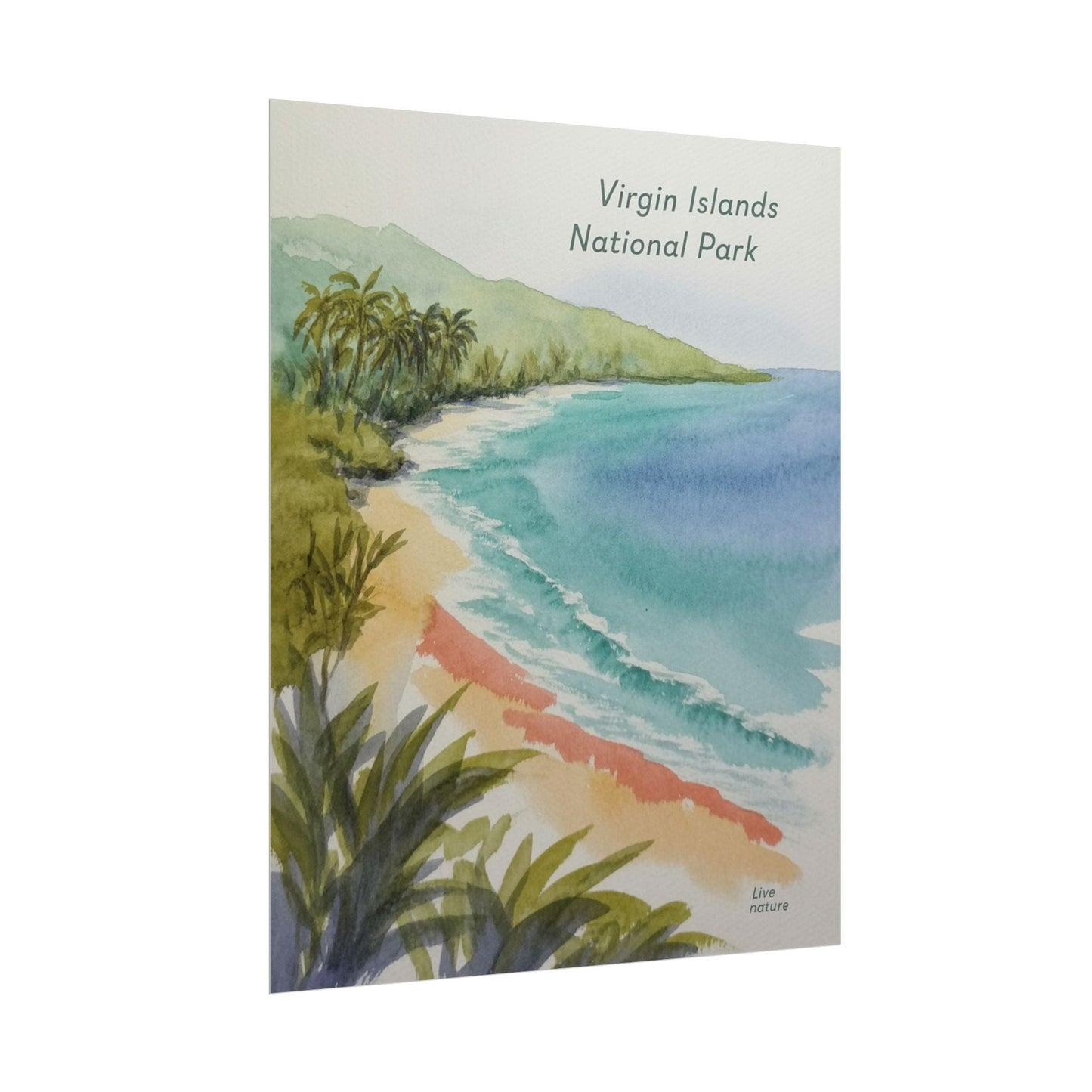 Virgin Islands National Park Watercolor Art Print