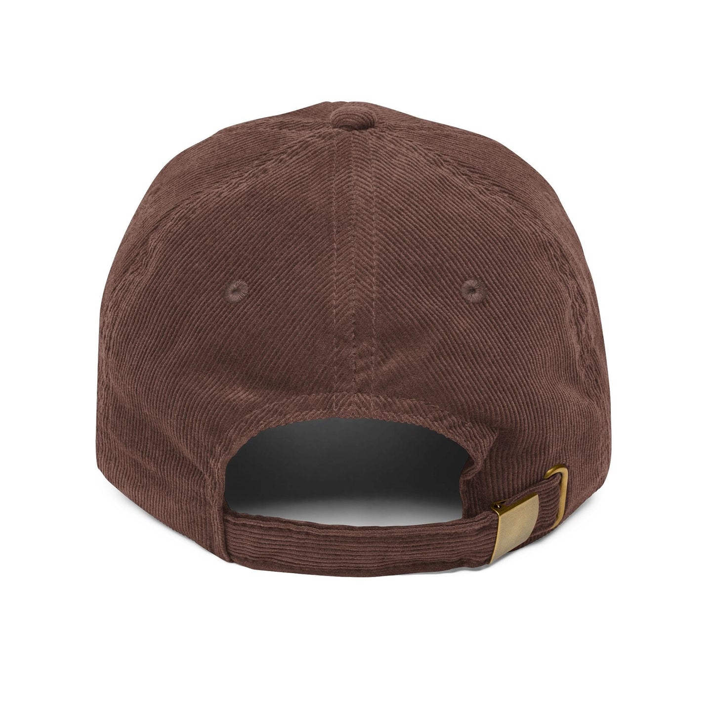 Sea Turtle Embroidered Black Corduroy Cap