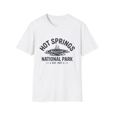 Hot Springs National Park Logo T-Shirt - White Cotton