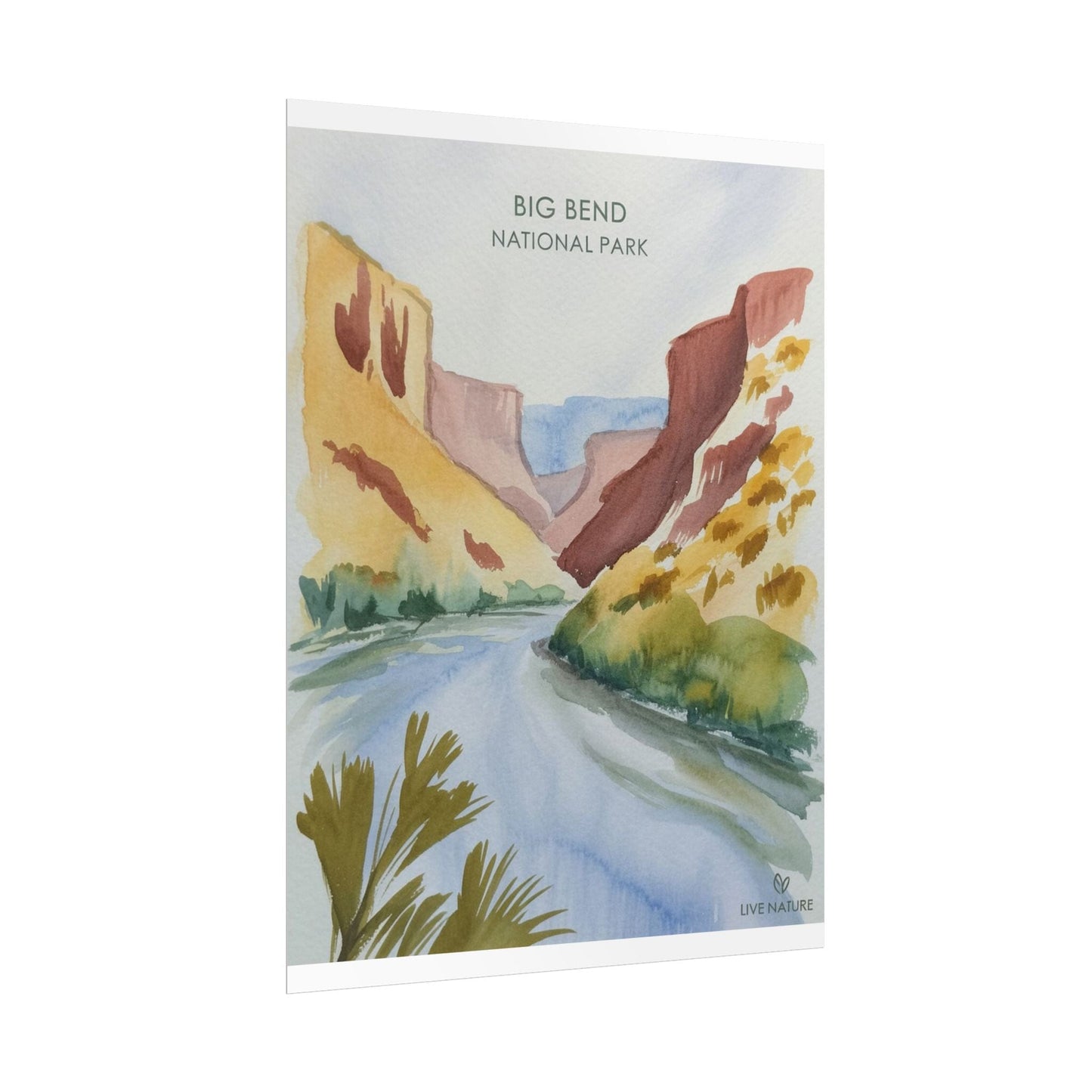 Big Bend National Park Watercolor Art Print
