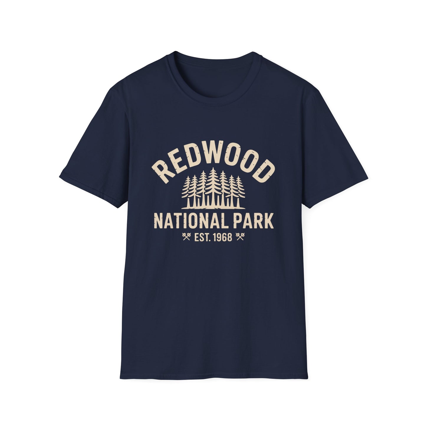 Redwood National Park Graphic T-Shirt - Softstyle White