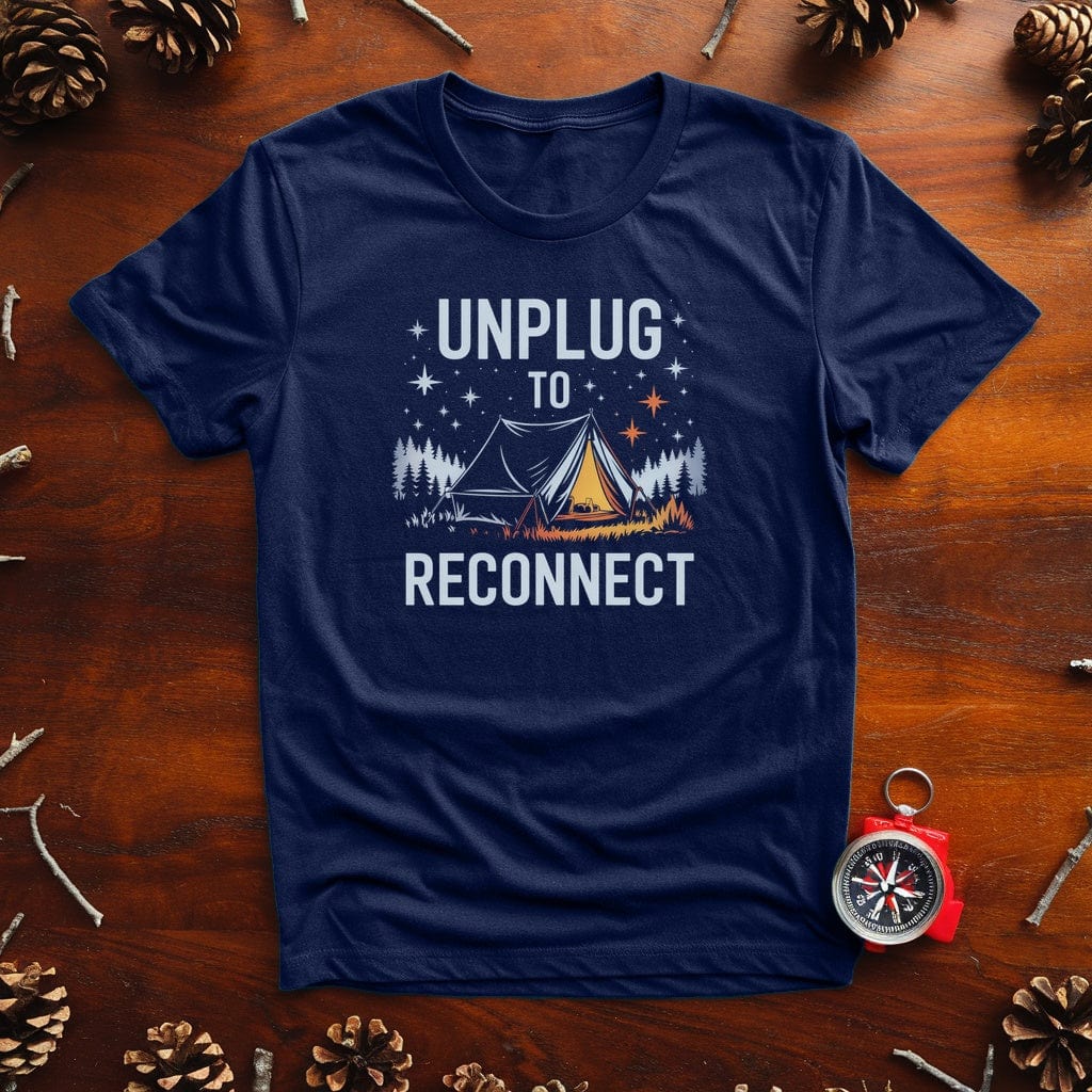Unplug To Reconnect T-Shirt - Live Nature