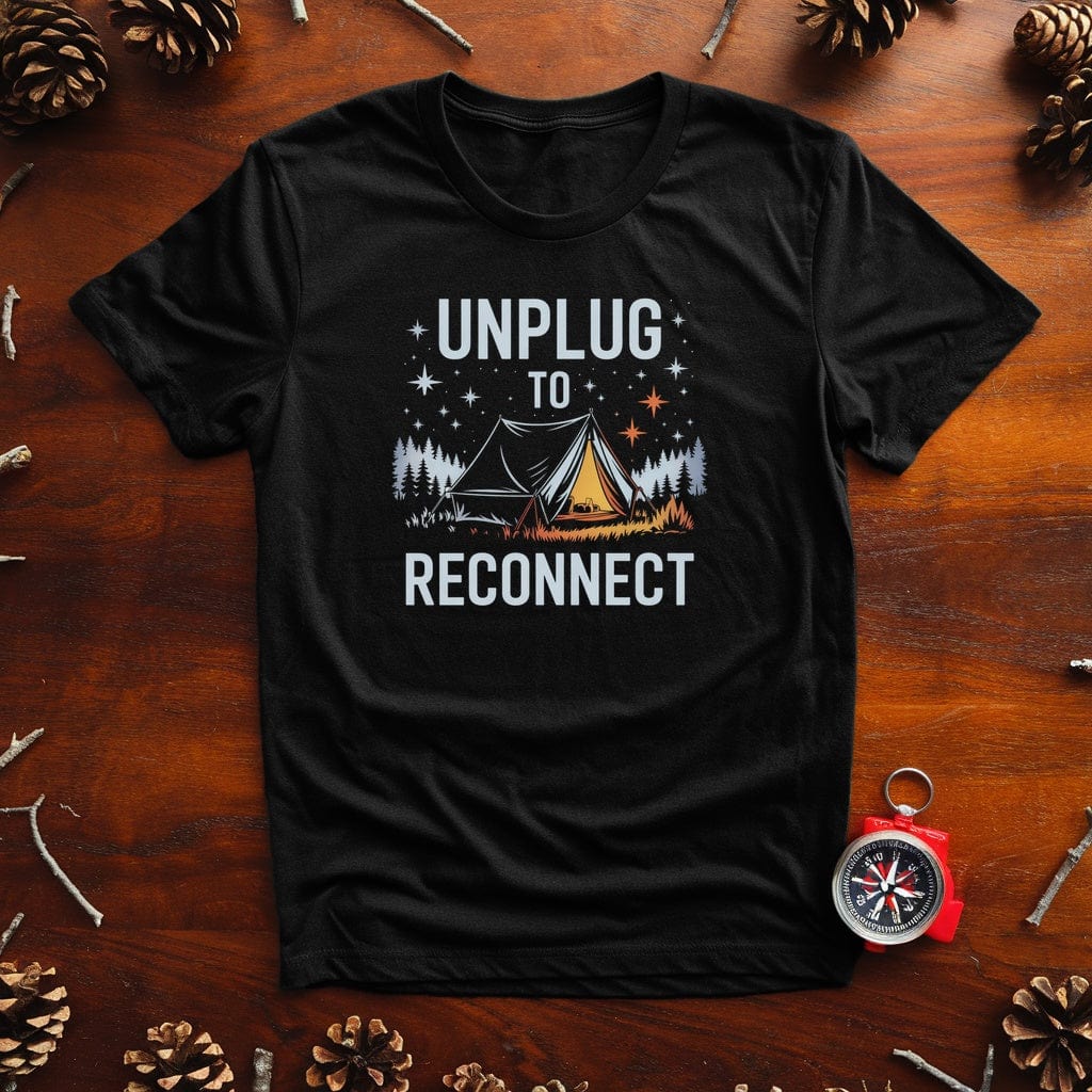 Unplug To Reconnect T-Shirt - Live Nature