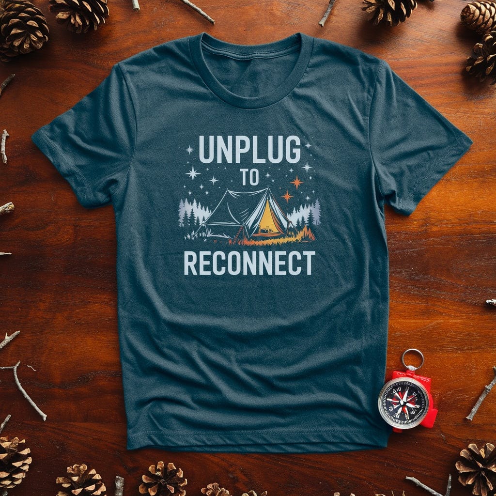 Unplug To Reconnect T-Shirt - Live Nature