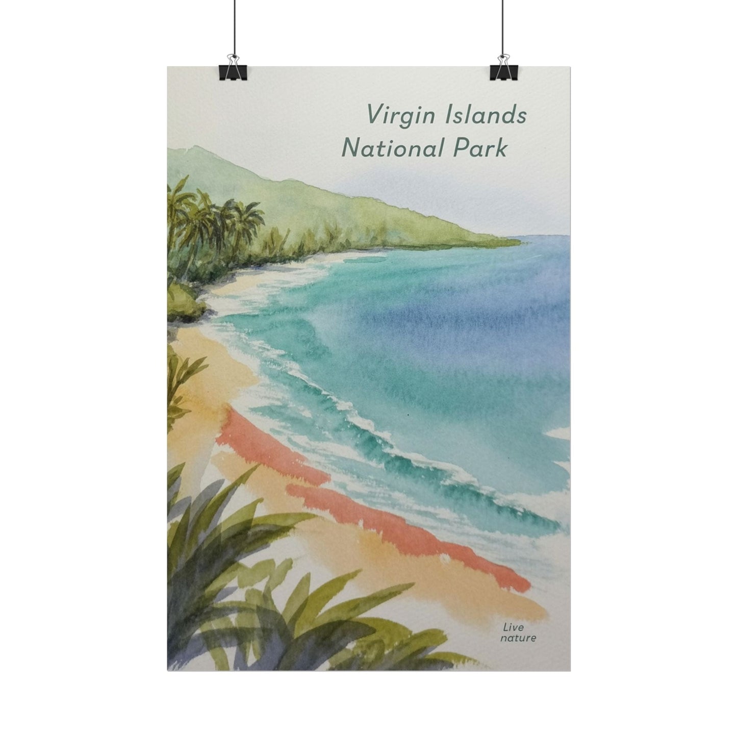 Virgin Islands National Park Watercolor Art Print