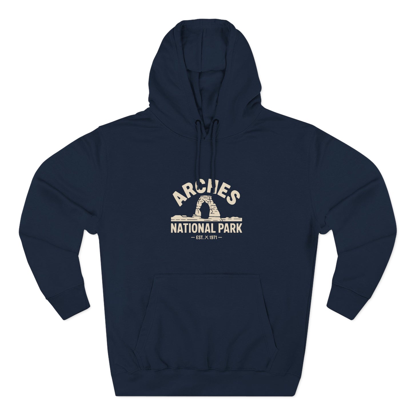 Arches National Park Graphic Fleece Hoodie White