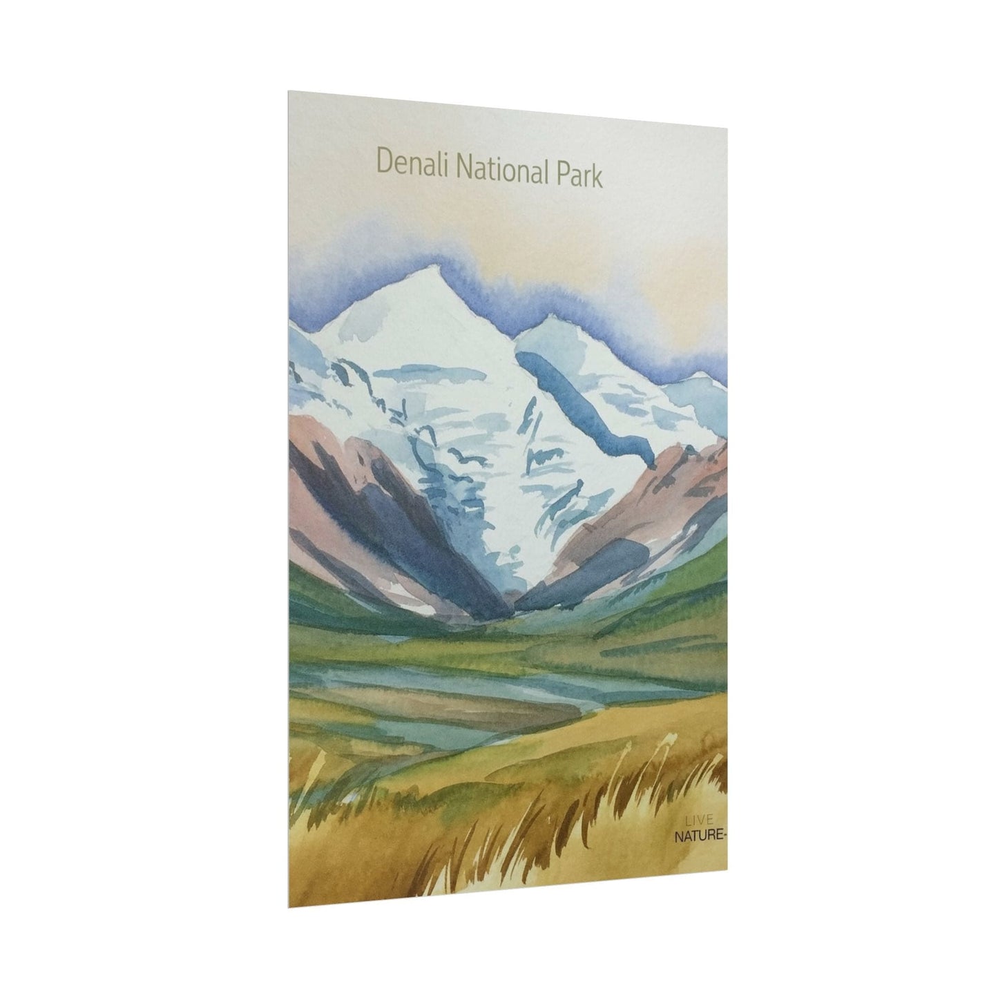 Denali National Park Watercolor Art Print