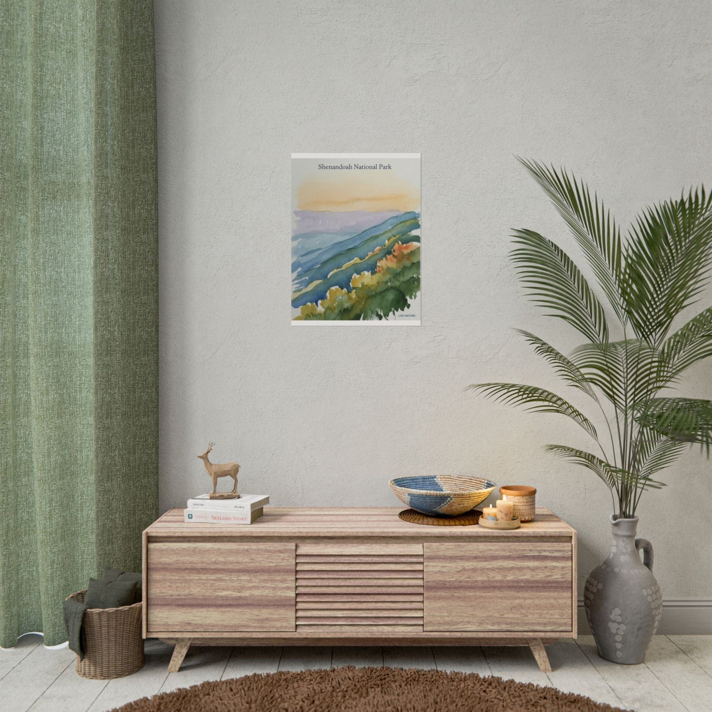 Shenandoah National Park Watercolor Art Print