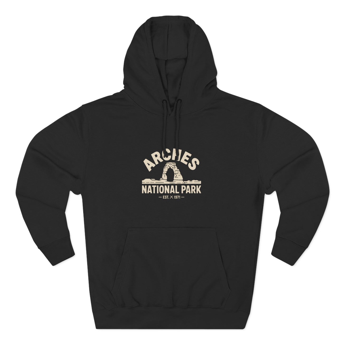 Arches National Park Graphic Fleece Hoodie White