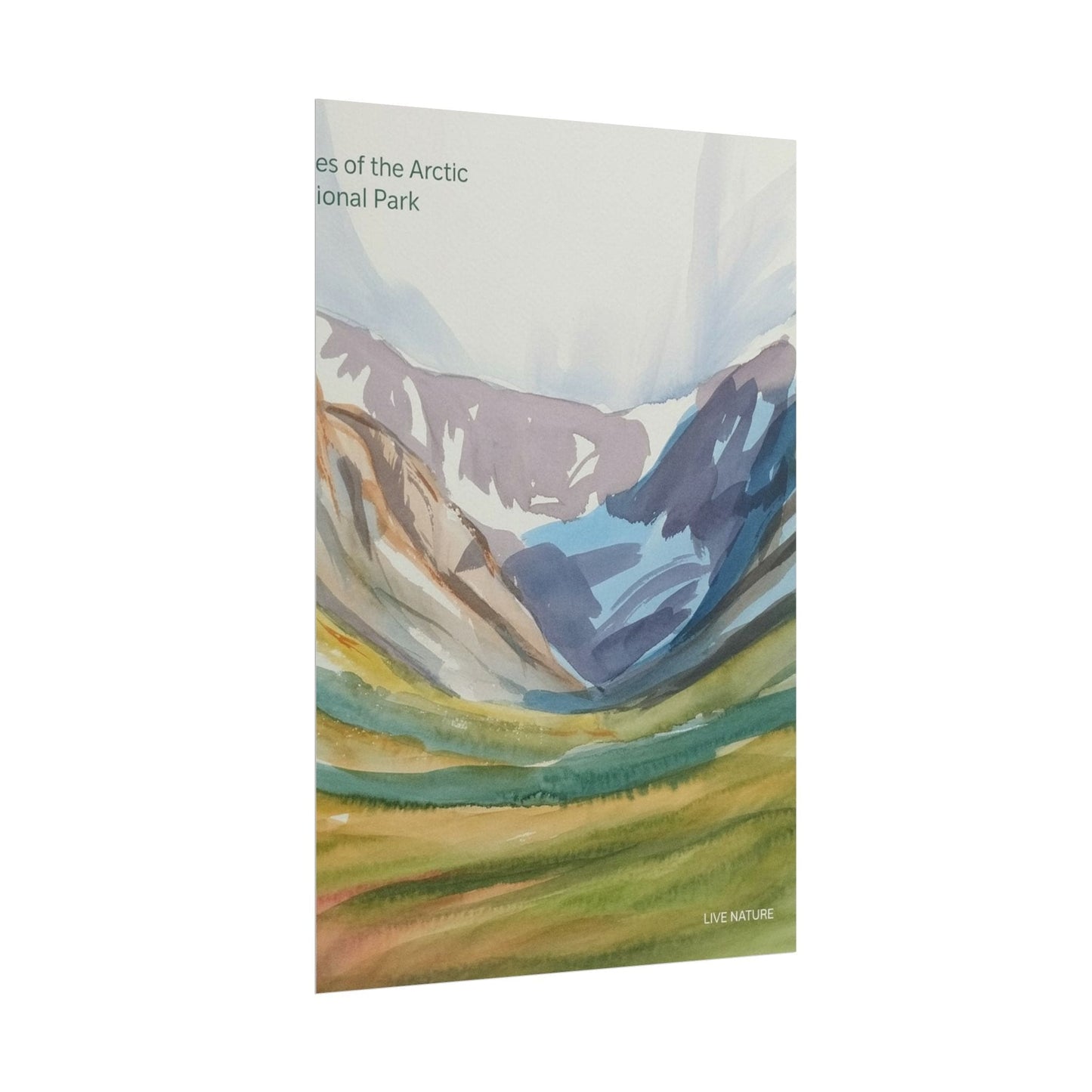 Gates of the Arctic Watercolor Poster Print