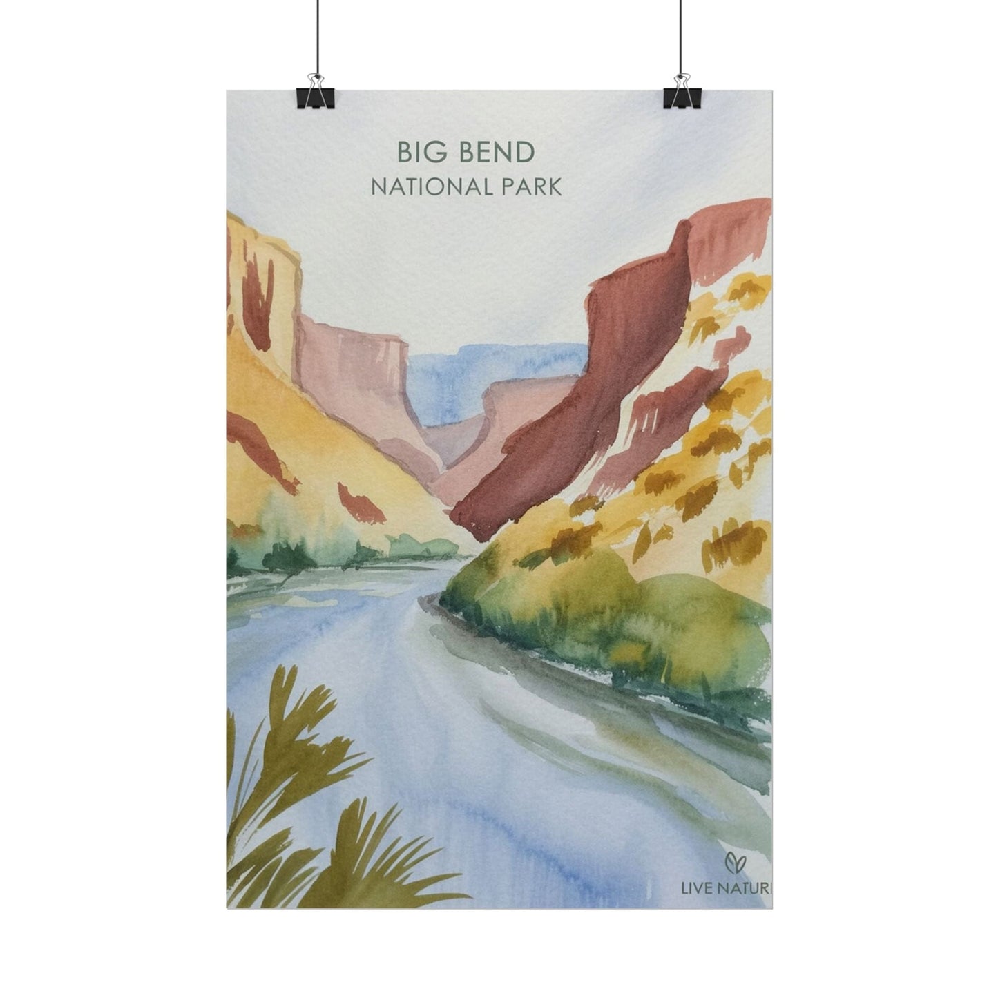 Big Bend National Park Watercolor Art Print