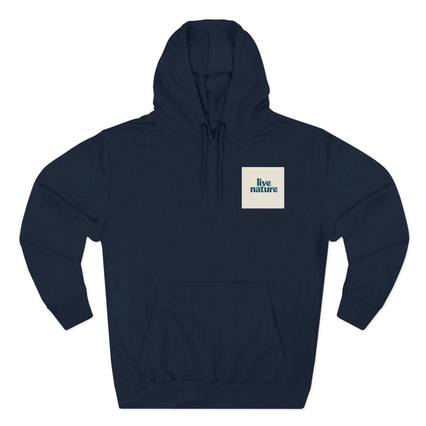 Live Nature Fleece Hoodie Ring Spun Cotton Design