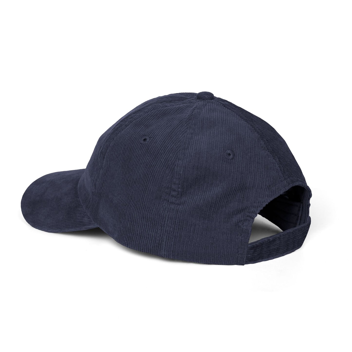 Orca Embroidered Navy Corduroy Baseball Cap