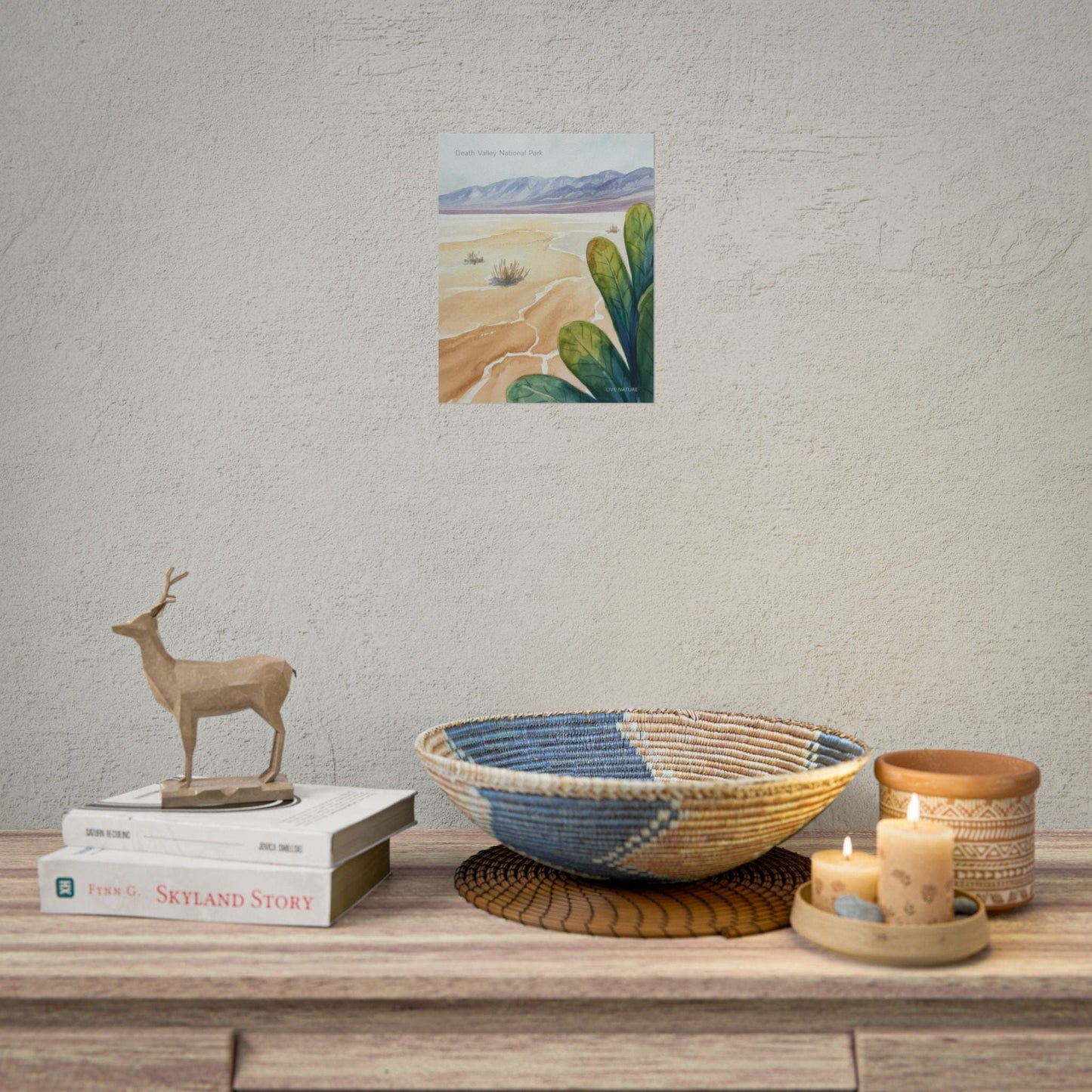 Death Valley National Park Watercolor Poster Print