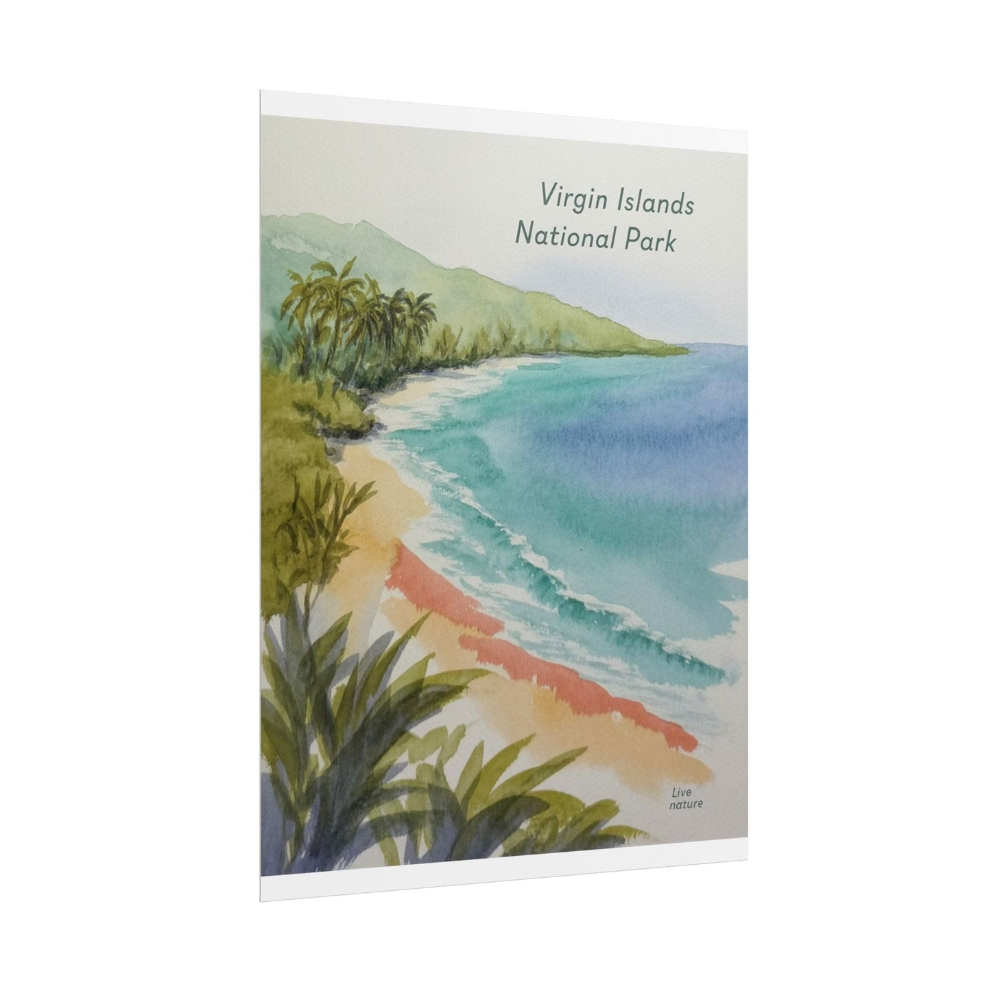 Virgin Islands National Park Watercolor Art Print