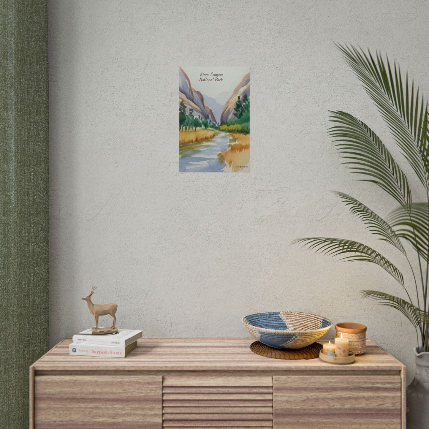 Kings Canyon National Park Watercolor Poster Print