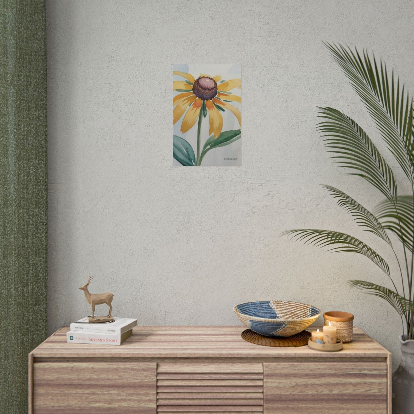 Black Eyed Susan Watercolor Art Print - Live Nature