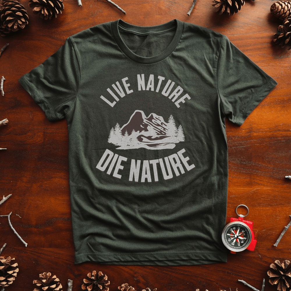 Live Nature White - Forest Green