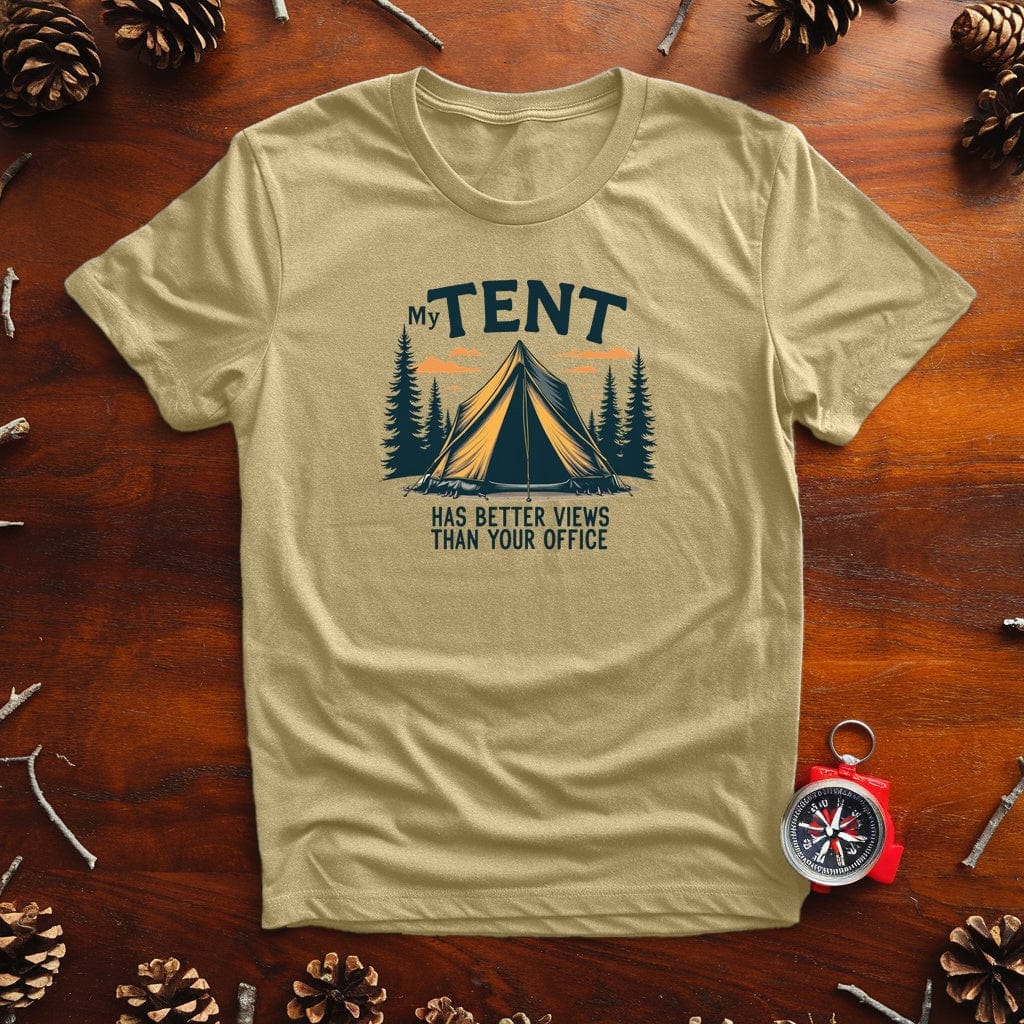 "My Tent Has Better Views" Camping T-Shirt - Live Nature