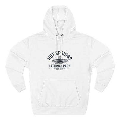 Hot Springs National Park Fleece Hoodie White