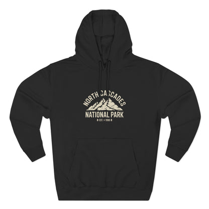 North Cascades National Park Fleece Hoodie White