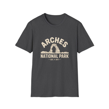 Arches National Park Retro T-Shirt - White Unisex
