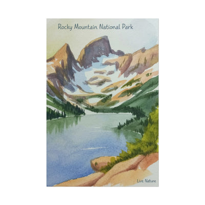 Rocky Mountain National Park Watercolor Print