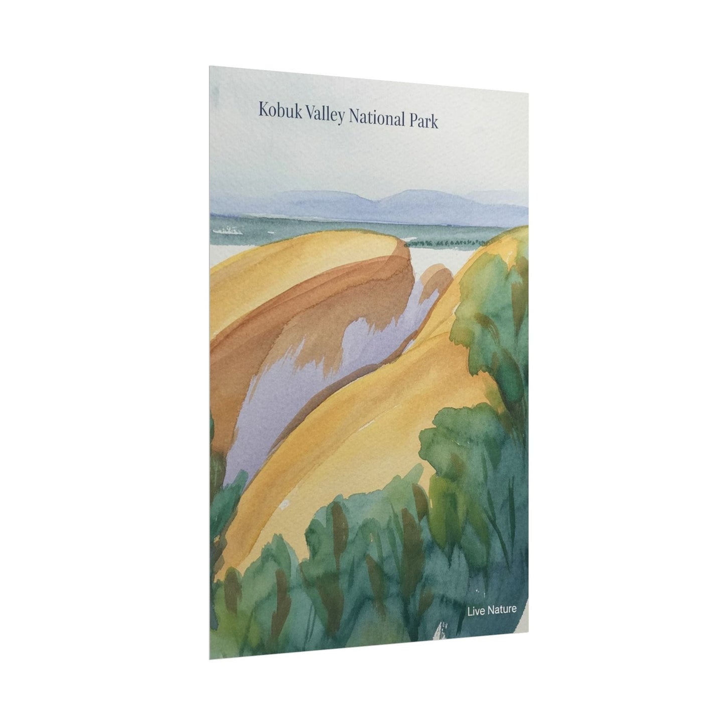 Kobuk Valley National Park Watercolor Poster Print