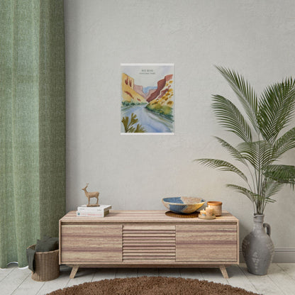 Big Bend National Park Watercolor Art Print