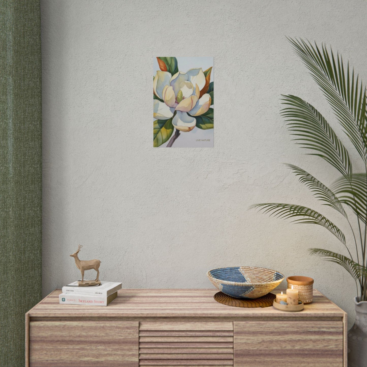Magnolia Blossom Art Print on Fine Art Paper