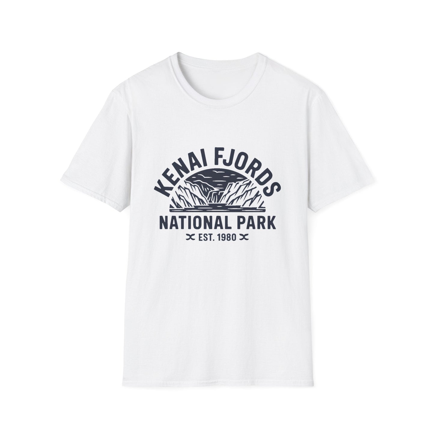 Kenai Fjords National Park Retro T-Shirt - Softstyle