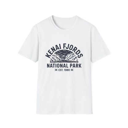 Kenai Fjords National Park Retro T-Shirt - Softstyle