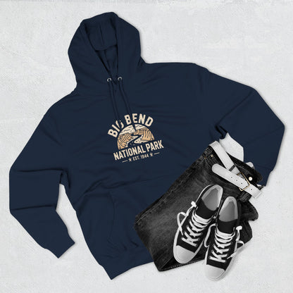 Big Bend National Park Fleece Hoodie White Design