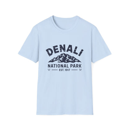 Denali National Park Logo T-Shirt - White Cotton Tee
