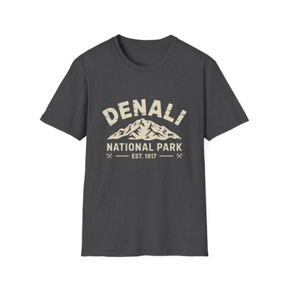 Denali National Park Logo T-Shirt - White Cotton Tee