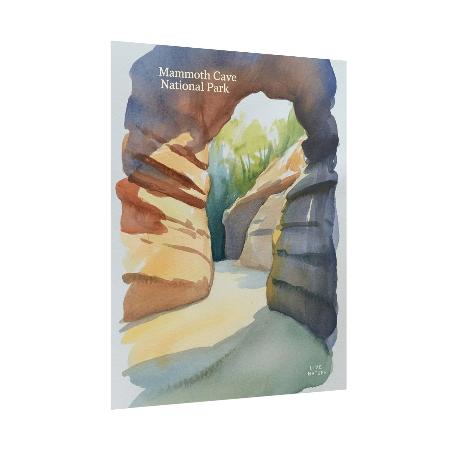 Mammoth Cave National Park Watercolor Art Print