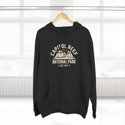 Capitol Reef National Park Fleece Hoodie White