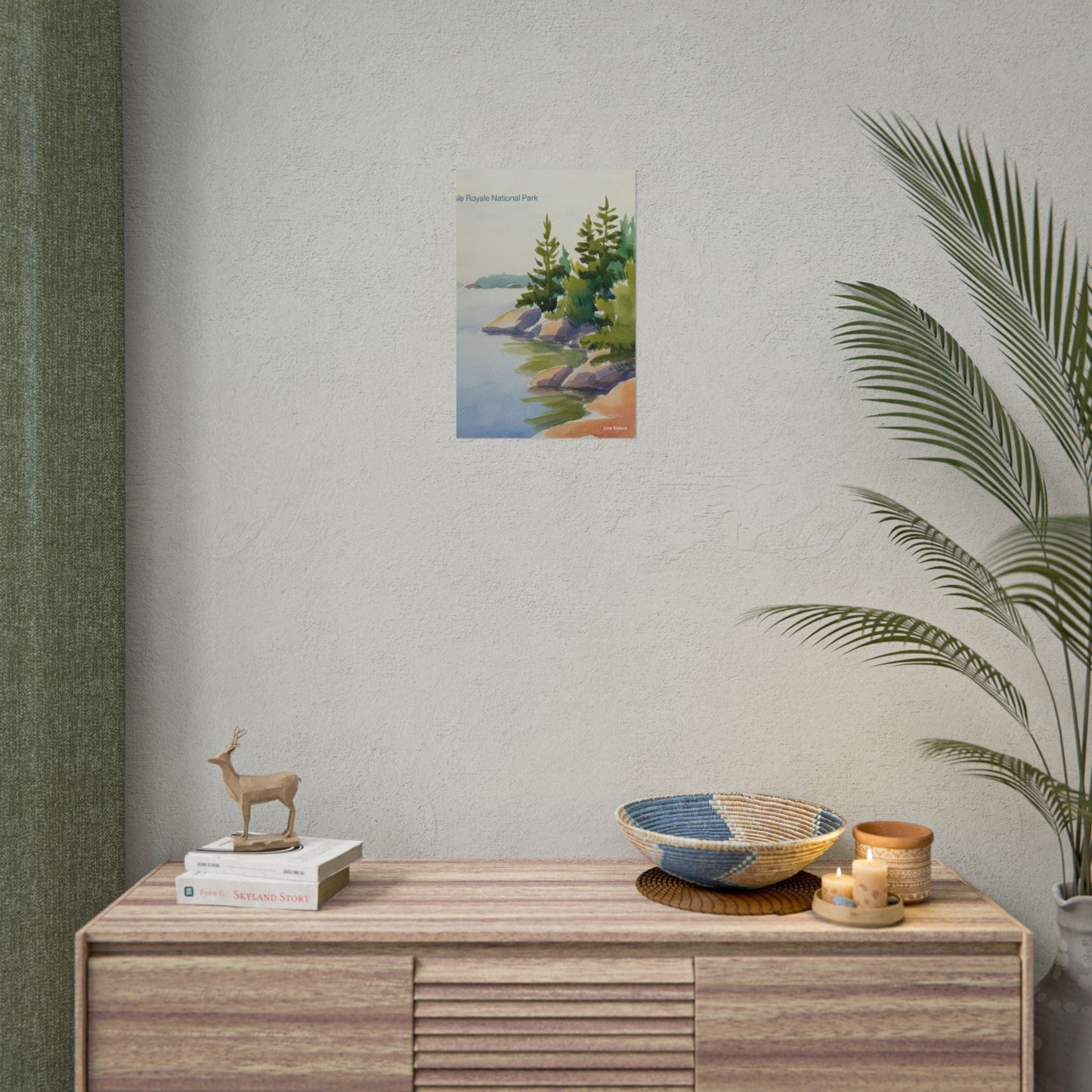 Isle Royale National Park Watercolor Poster Print