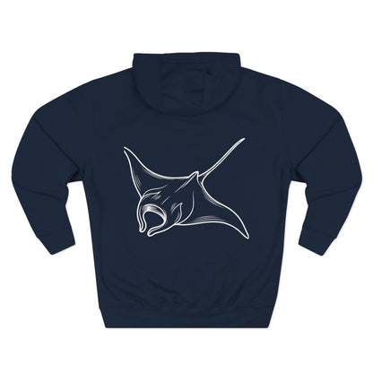 Three-Panel Fleece Hoodie - 0002_1_a-stylized-illustration-of-a-singular-ma_5xIJdV7RSOOvLbCunHjJZA_XCEp0Th7R_6KMWbxQTEitg (Front+Back) - Three-Panel Fleece Hoodie