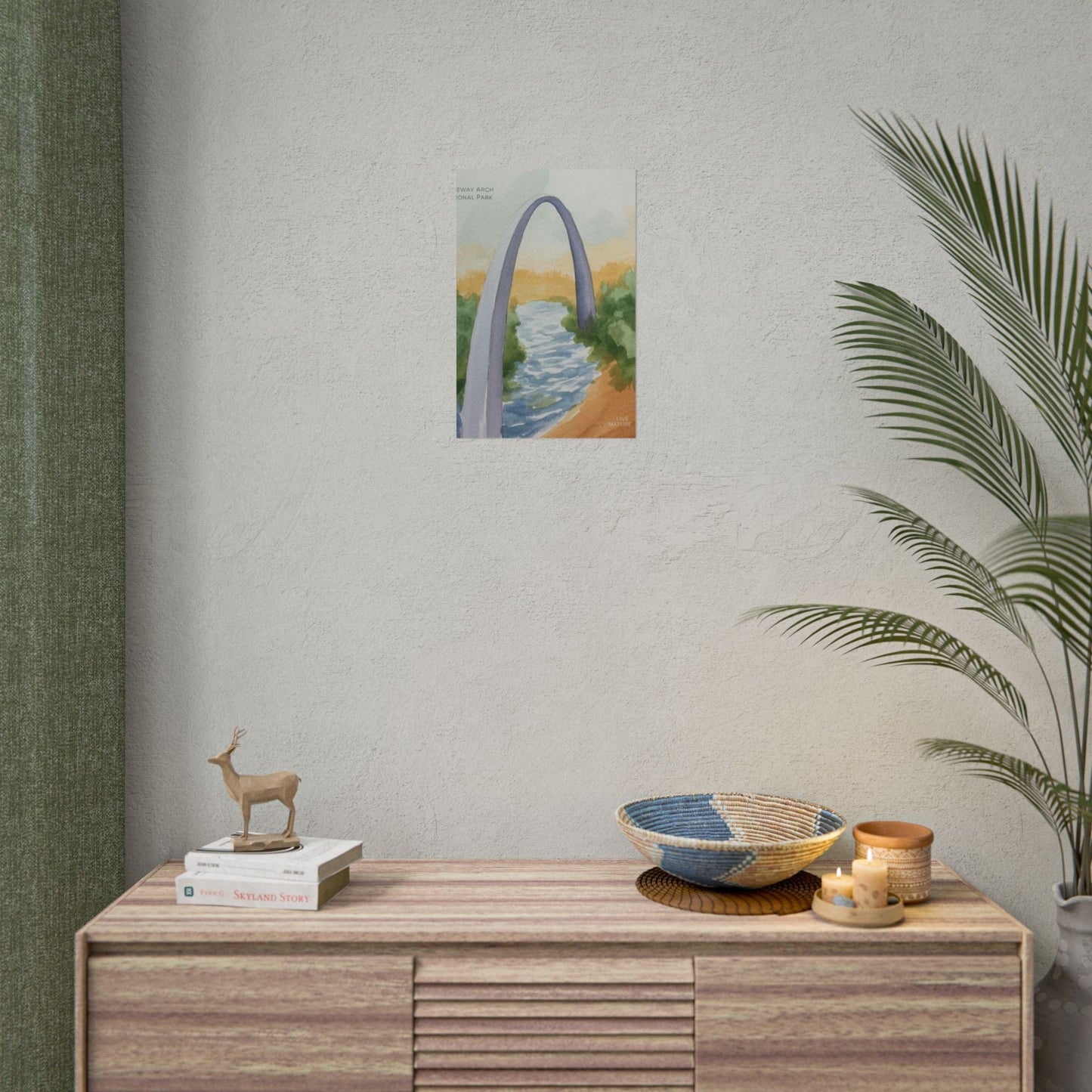 Gateway Arch National Park Watercolor Poster Print