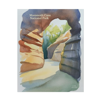 Mammoth Cave National Park Watercolor Art Print