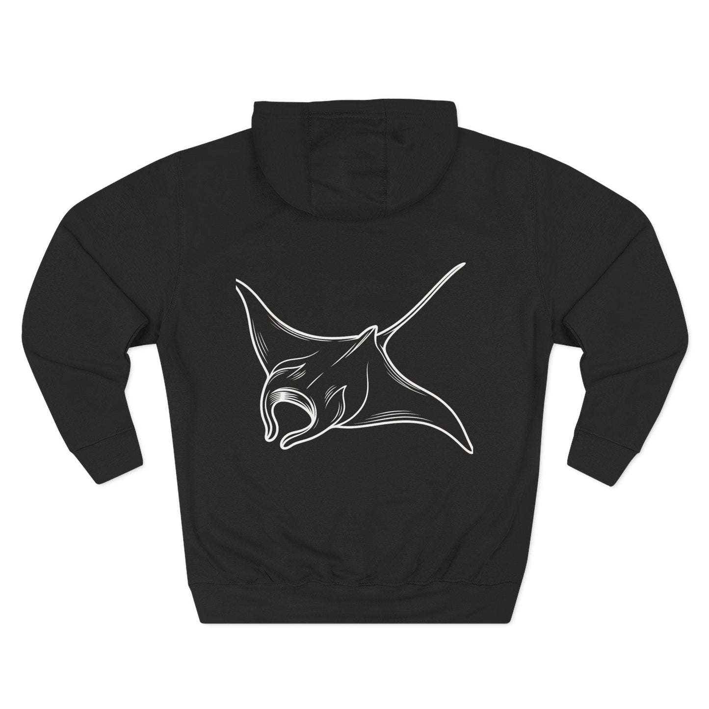 Three-Panel Fleece Hoodie - 0002_1_a-stylized-illustration-of-a-singular-ma_5xIJdV7RSOOvLbCunHjJZA_XCEp0Th7R_6KMWbxQTEitg (Front+Back) - Three-Panel Fleece Hoodie