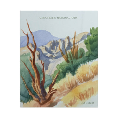 Great Basin National Park Watercolor Art Print