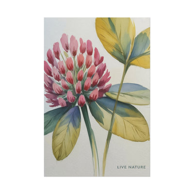 Red Clover Botanical Art Print 'Live Nature' Design