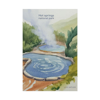 Hot Springs National Park Watercolor Print
