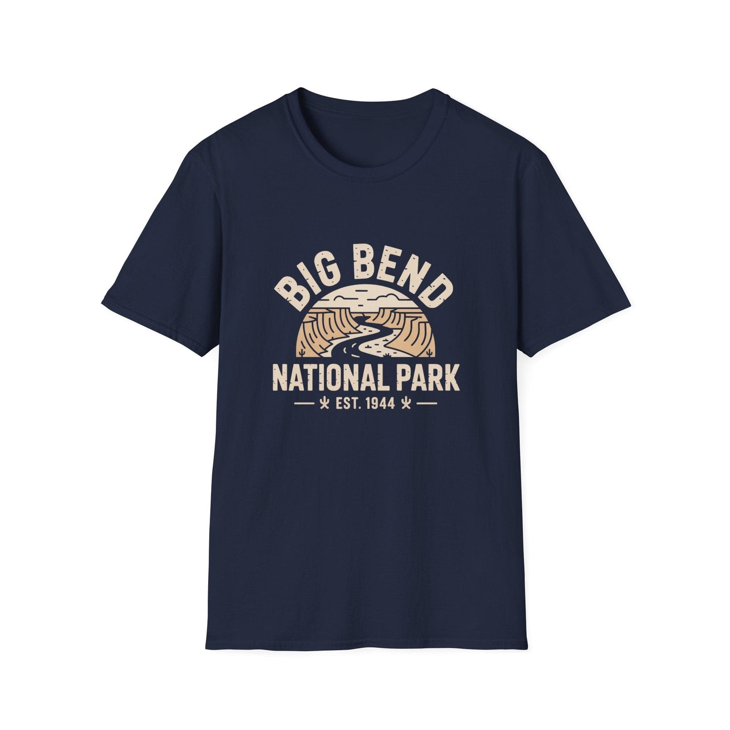 Big Bend National Park T-Shirt White Retro Design